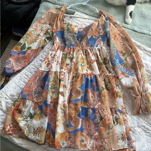 Multicolor Floral Mini Dress